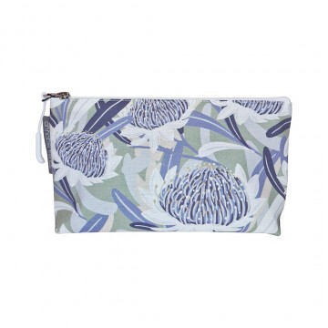 Cosmetic Bag | Waratah Blue | Cotton | Small